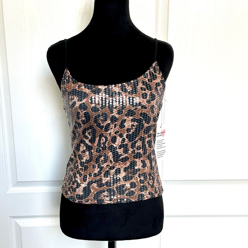 Leopard Print Cami Top - Picture 2 of 3